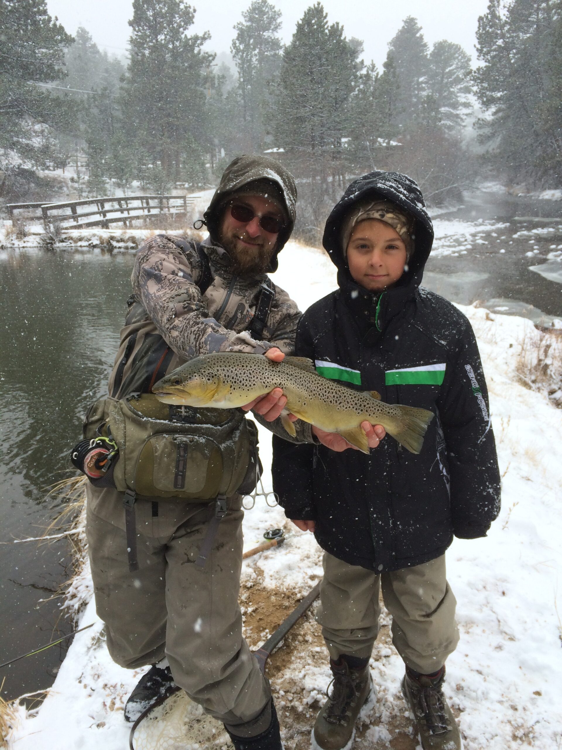 Winter Fly Fishing in Estes Park Kirks