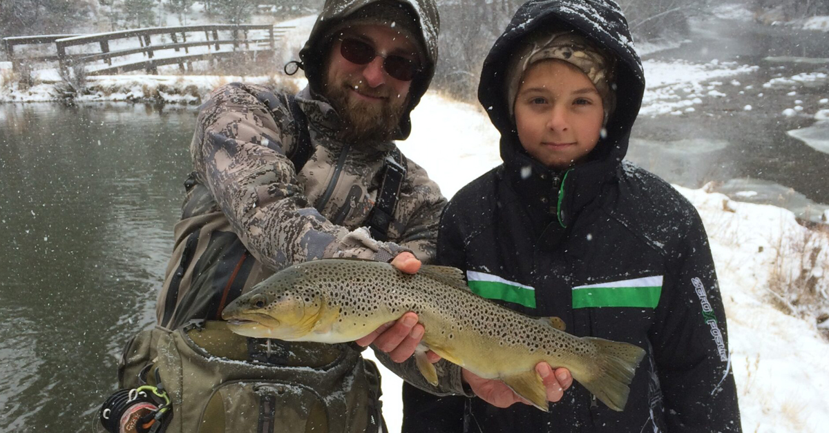 Winter brown trout